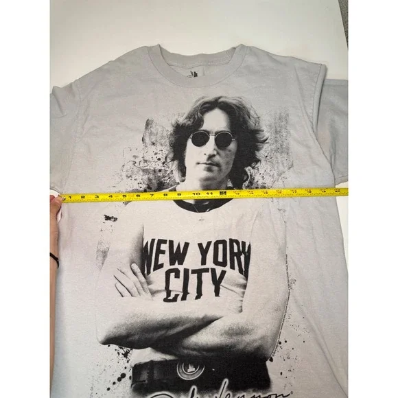 Unisex GUC Zion Rootswear John Lennon I Love New York City Iconic Tee Size L - Picture 5 of 8
